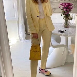 Mango Light Yellow Women's Pantsuit